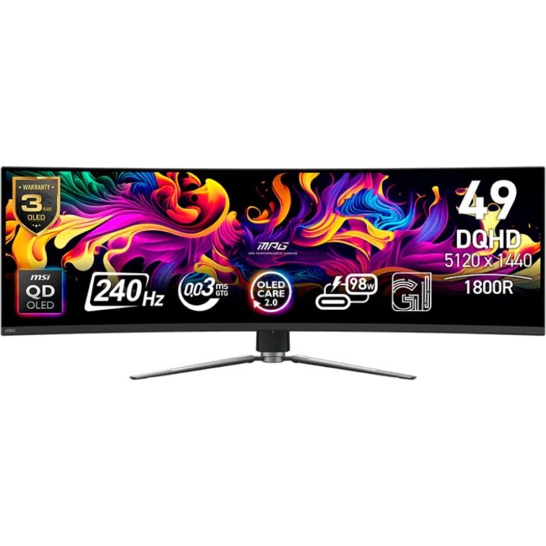 MSI MPG 491CQPXDE QD-OLED, Gaming-Monitor - 9S6-3FA84T-020 technikbar