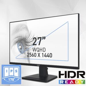 MSI PRO MP275QDE, LED-Monitor - 9S6-3PC3CM-027 technikbar