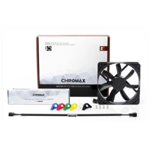 Noctua NF-S12A PWM , Gehäuselüfter - NF-S12A PWM Chromax.black.swap technikbar
