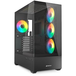 Sharkoon AK6 RGB  , Tower-Gehäuse technikbar