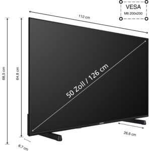 Telefunken XU50FO754S, LED-Fernseher technikbar