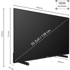 Telefunken XU55FO754S, LED-Fernseher technikbar