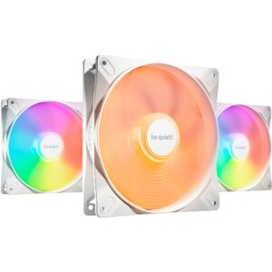 be quiet! Light Wings LX 140mm PWM high-speed White Triple Pack, Gehäuselüfter - BL131 technikbar