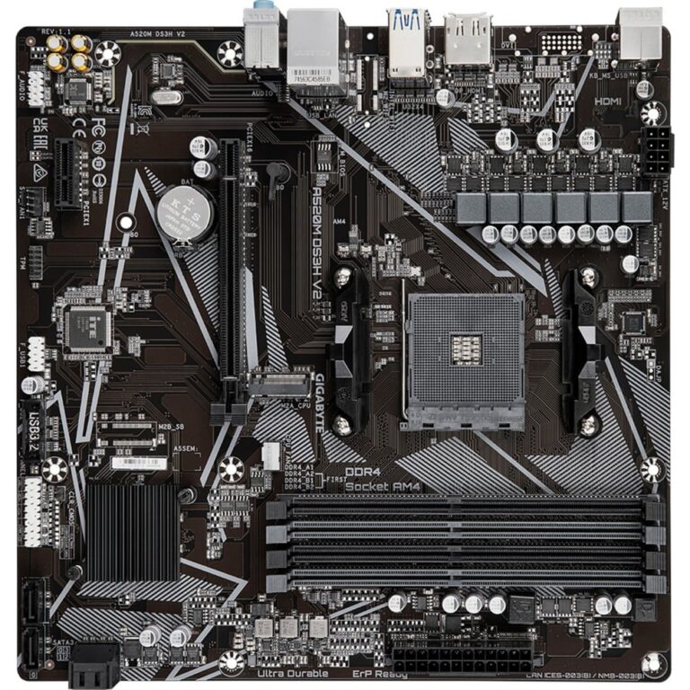 Gigabyte A520M DS3H V2, Mainboard technikbar