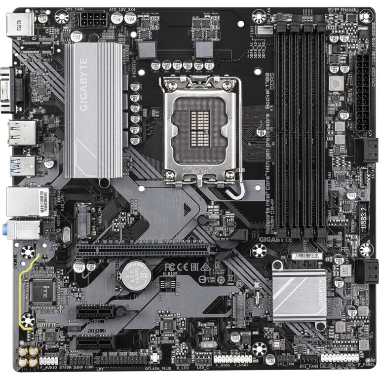 Gigabyte B760M D3HP, Mainboard technikbar