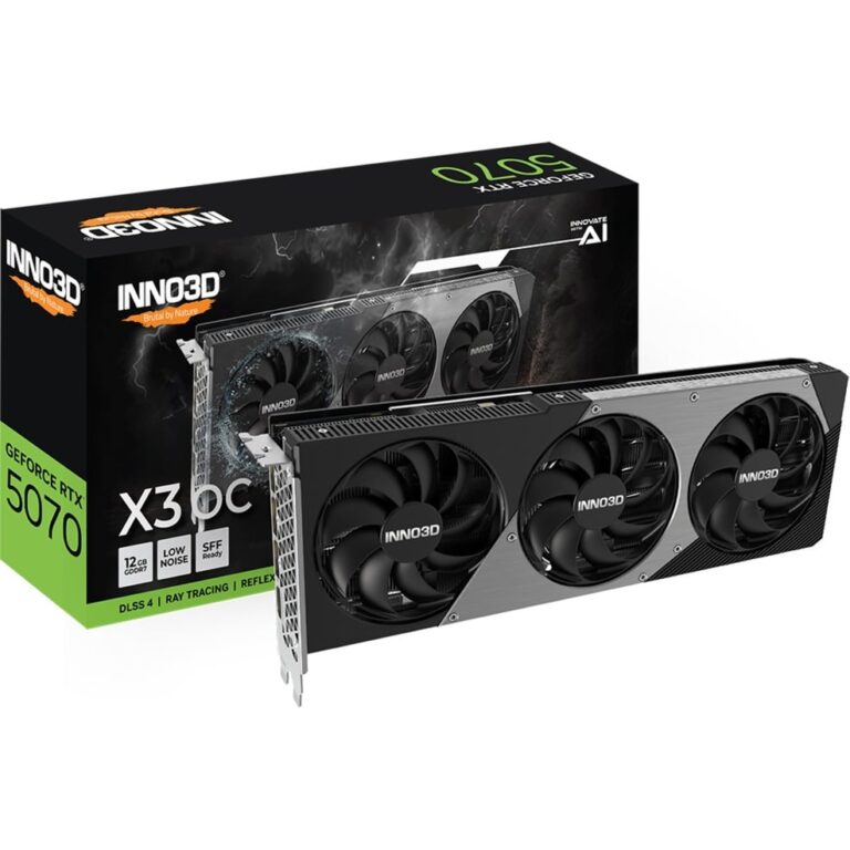 Inno3d GeForce RTX 5070 X3 OC, Grafikkarte - N50703-12D7X-195064L technikbar