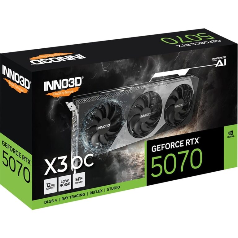 Inno3d GeForce RTX 5070 X3 OC, Grafikkarte - N50703-12D7X-195064L technikbar
