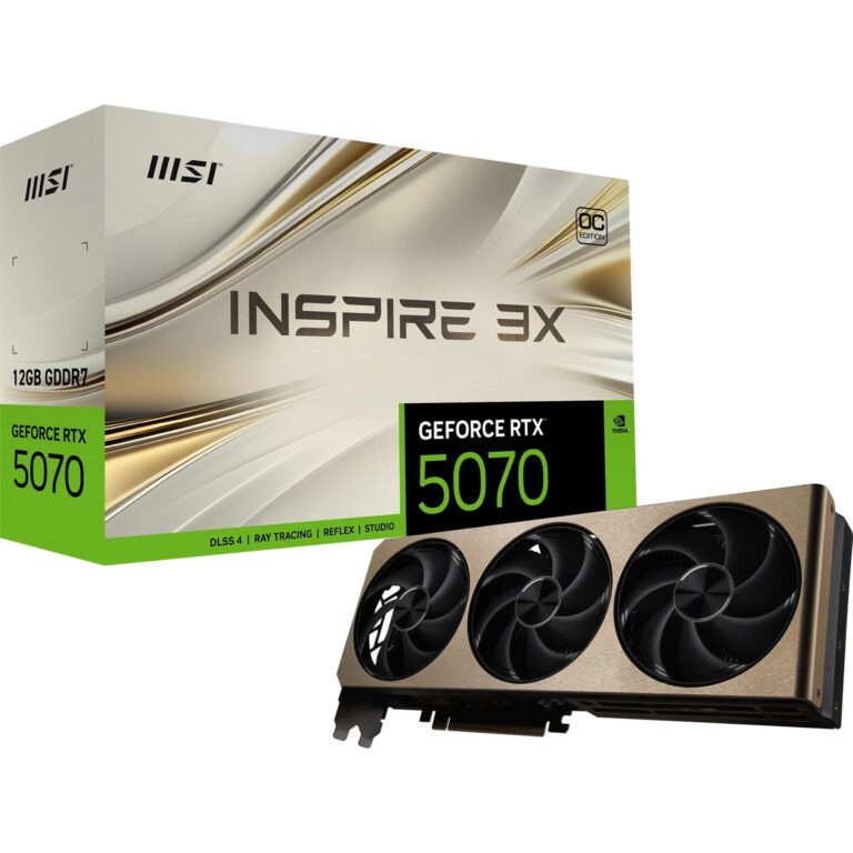 MSI GeForce RTX 5070 12G INSPIRE 3X OC, Grafikkarte