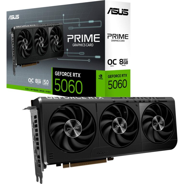 Asus GeForce RTX 5060 PRIME OC 8GB, Grafikkarte - 90YV0N10-M0NA00 technikbar