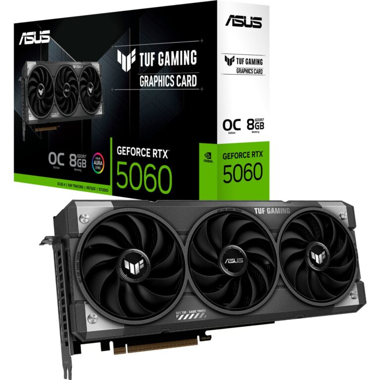 Asus GeForce RTX 5060 TUF GAMING OC 8GB, Grafikkarte - 90YV0N00-M0NA00 technikbar