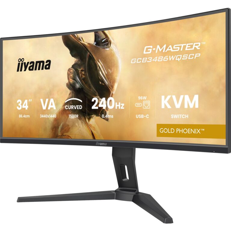Iiyama G-Master GCB3486WQSCP-B1 GOLD PHOENIX, Gaming-Monitor technikbar