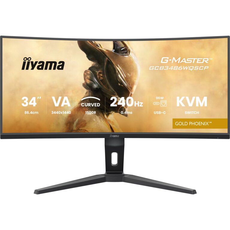 Iiyama G-Master GCB3486WQSCP-B1 GOLD PHOENIX, Gaming-Monitor technikbar