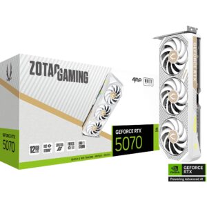 Zotac GeForce RTX 5070 AMP WHITE Edition, Grafikkarte - ZT-B50700FQ-10P technikbar