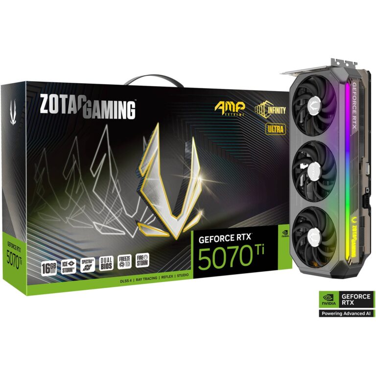 Zotac GeForce RTX 5070 Ti AMP Extreme INFINITY ULTRA, Grafikkarte - ZT-B50710BU-10P technikbar
