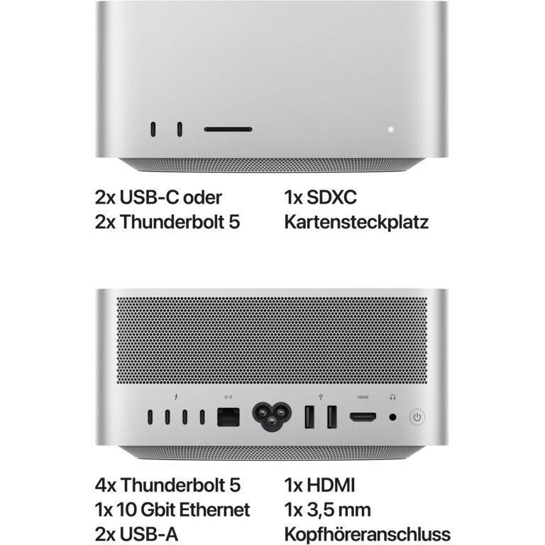Apple Mac Studio M3 Ultra 32C 512/2/CTO, MAC-System - Z1CE technikbar