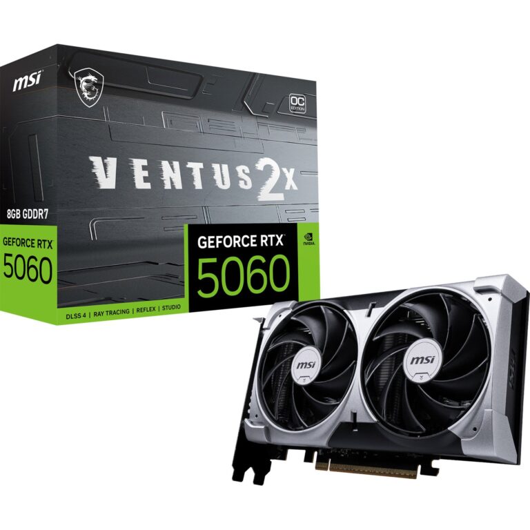 MSI GeForce RTX 5060 VENTUS 2X OC 8G, Grafikkarte - V537-002R technikbar