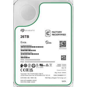 Seagate Exos 26 TB Generalüberholt, Festplatte - ST26000NM000C-FR technikbar