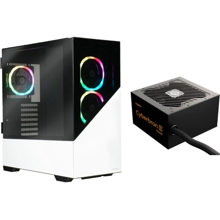 Enermax K8 ARGB + Cyberbron III 750W, Tower-Gehäuse