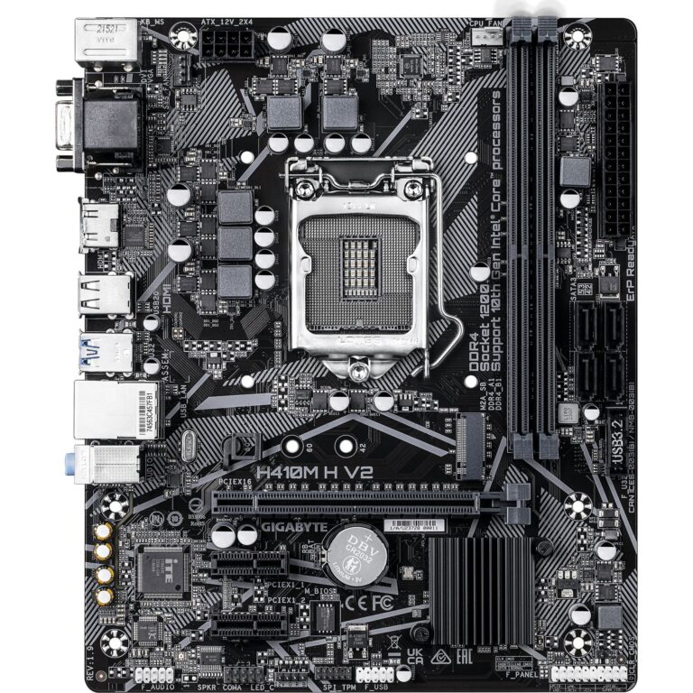 Gigabyte H410M H V2, Mainboard technikbar
