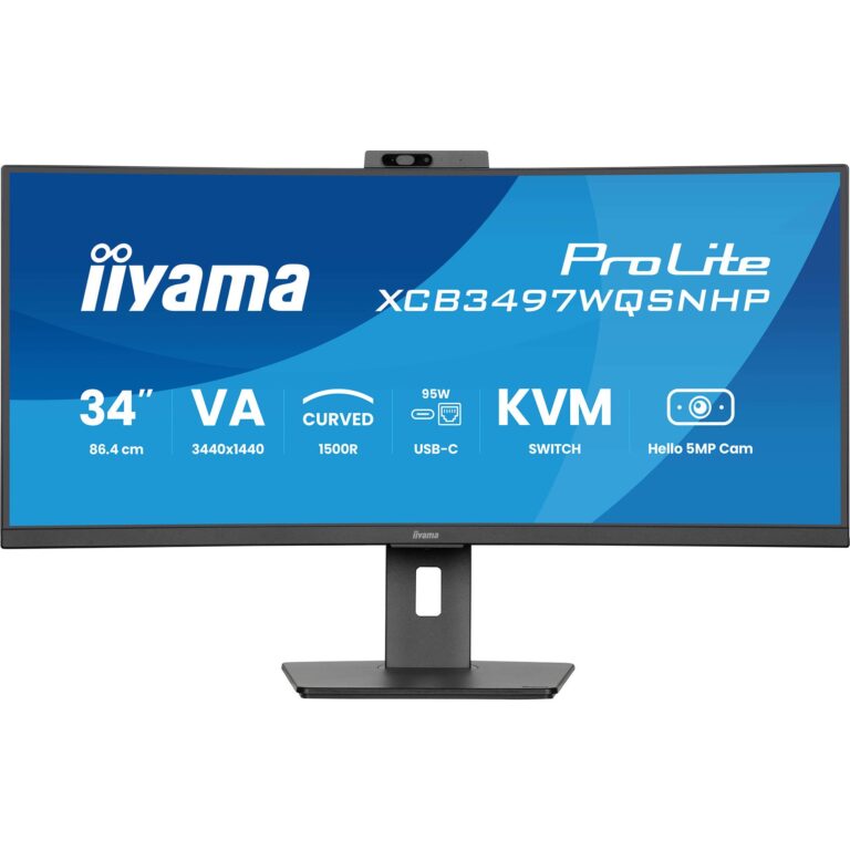 Iiyama ProLite XCB3497WQSNPH-B1, LED-Monitor technikbar