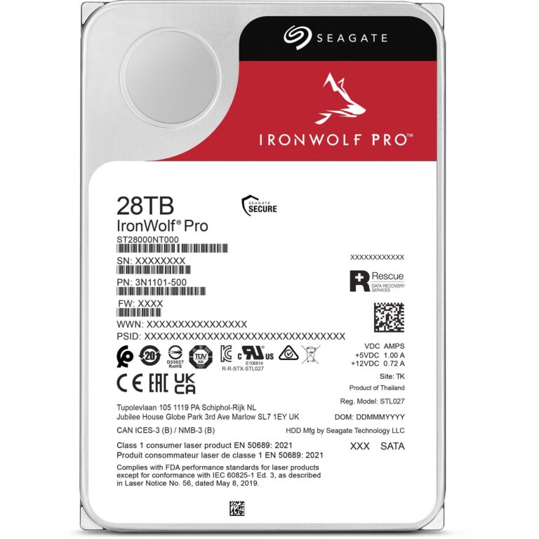 Seagate IronWolf Pro 28 TB, Festplatte - ST28000NT000 technikbar