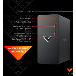 Victus by HP 15L Gaming Desktop TG02-2211ng, Gaming-PC - 9U2S9EA#ABD technikbar