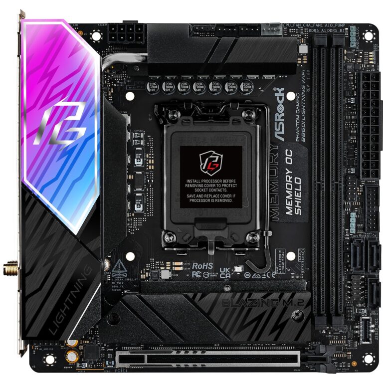 ASRock B860I Lightning WiFi, Mainboard - 90-MXBRZ0-A0UAYZ technikbar