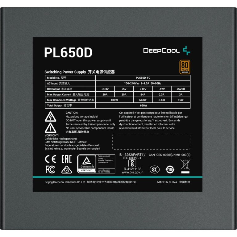 DeepCool PL650D, PC-Netzteil - R-PL650D-FC0B-EU technikbar