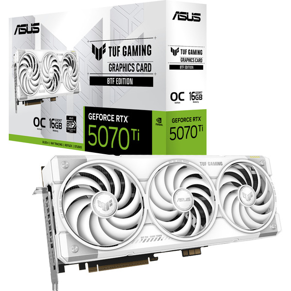 Asus GeForce RTX 5070 Ti TUF BTF OC WHITE Edition, Grafikkarte