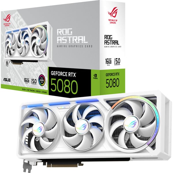Asus GeForce RTX 5080 ROG ASTRAL GAMING WHITE Edition, Grafikkarte