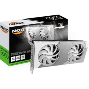 Inno3d GeForce RTX 5060 TWIN X2 OC WHITE 8GB, Grafikkarte - N50602-08D7X-195070W technikbar