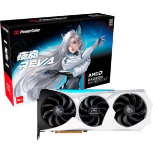 Powercolor RX 9070 XT Hellhound REVA 16GB OC, Grafikkarte - RX9070XT 16G-L/OC/REVA technikbar