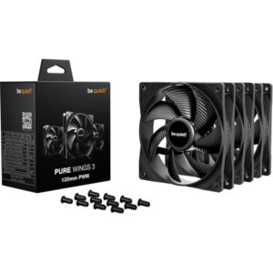 be quiet! Pure Wings 3 120mm PWM 3-Pack, Gehäuselüfter - BL141 technikbar