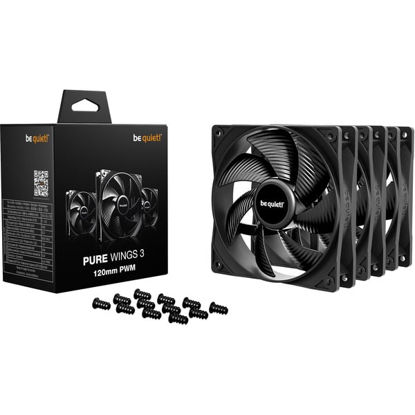 be quiet! Pure Wings 3 120mm PWM 3-Pack, Gehäuselüfter
