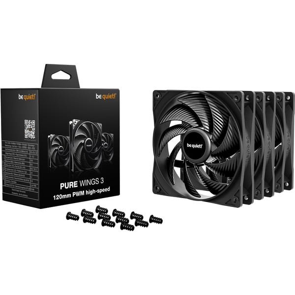 be quiet! Pure Wings 3 120mm PWM high-speed 3-Pack, Gehäuselüfter