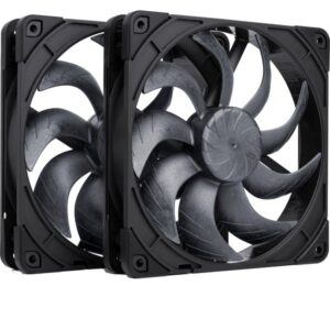 Noctua NF-A14x25 G2 PWM Sx2-PP chromax.black, Gehäuselüfter technikbar