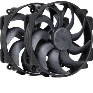 Noctua NF-A14x25r G2 PWM Sx2-PP chromax.black, Gehäuselüfter technikbar