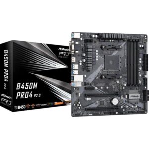ASRock B450M Pro4 R2.0, Mainboard - 90-MXB8F0-A0UAYZ technikbar