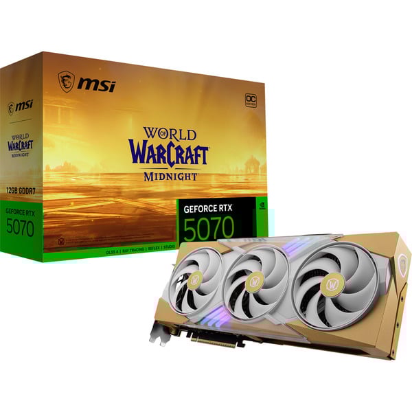 MSI GeForce RTX 5070 12G World of Warcraft MIDNIGHT LIGHT EDITION OC, Grafikkarte