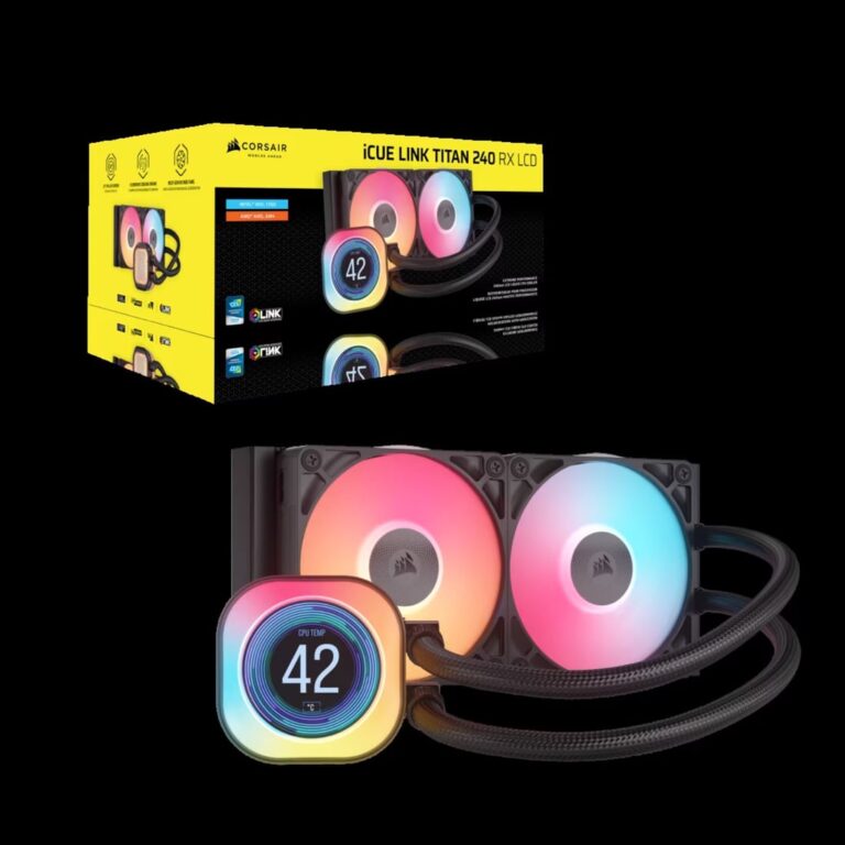 Corsair iCUE LINK TITAN 240 RX LCD RGB Generalüberholt, Wasserkühlung - CW-9061022-WW/RF technikbar