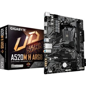 Gigabyte A520M H ARGB, Mainboard technikbar