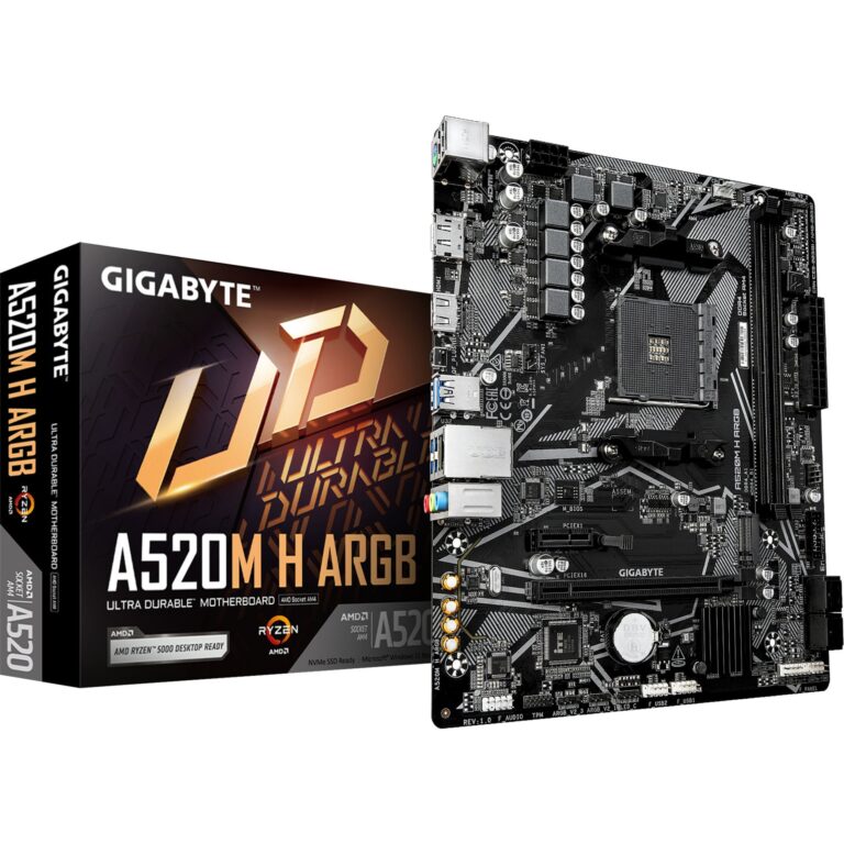 Gigabyte A520M H ARGB, Mainboard