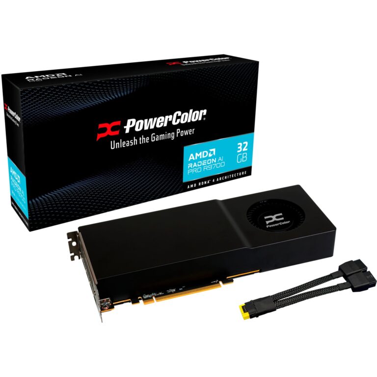 Powercolor Radeon™ AI PRO R9700 32GB, Grafikkarte - AI PRO R9700 32G-B technikbar