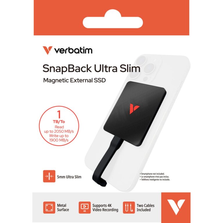 Verbatim SnapBack Ultra Slim SSD 1 TB, Externe SSD - 32336 technikbar